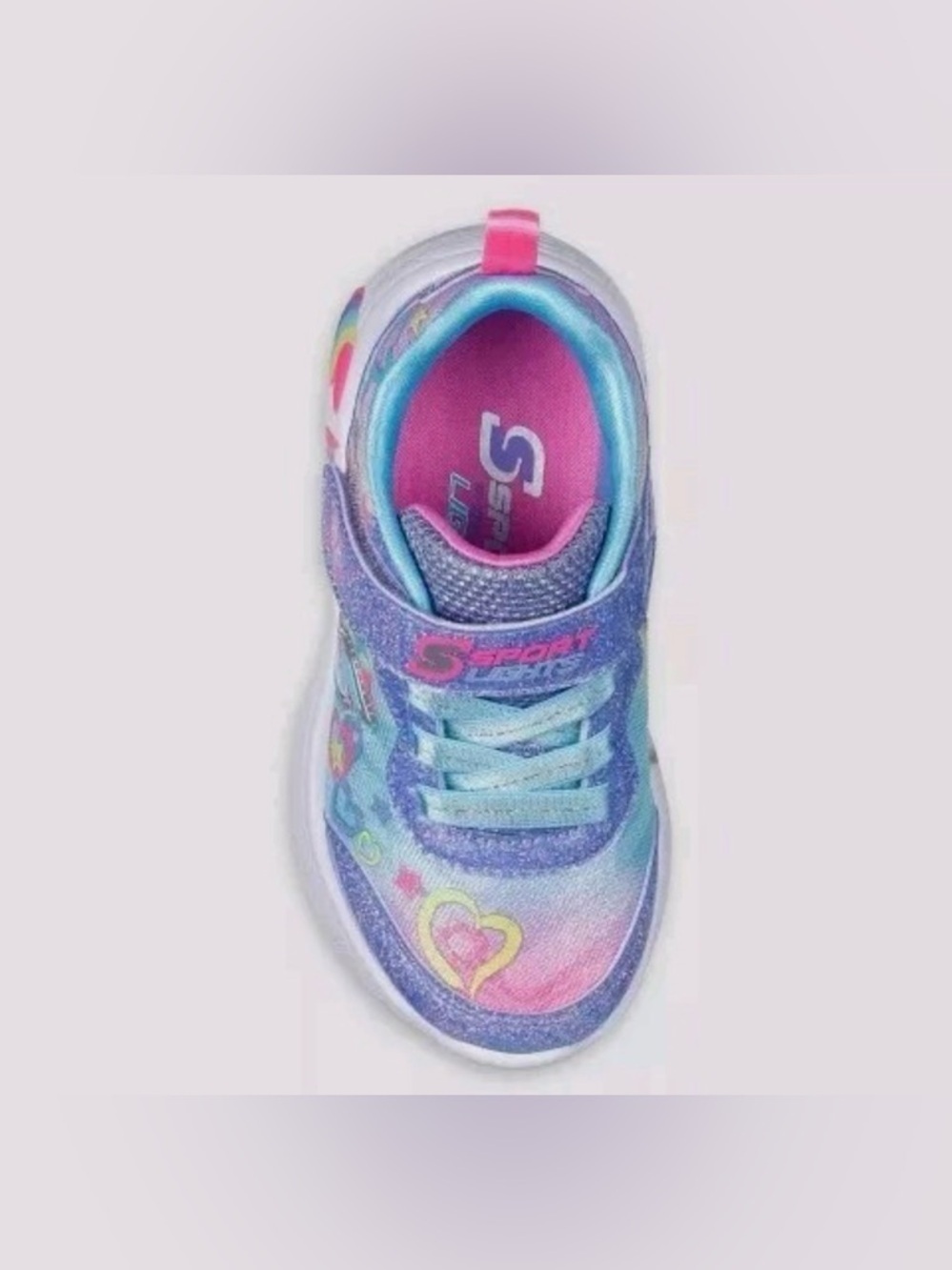 Sporto Kids Light-Up Sneakers - Pink and Blue - Picture 3 of 10